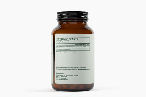 Supplement Facts label for Sporelane Organic Tremella Extract Capsules with 1000 mg tremella mushroom extract per serving